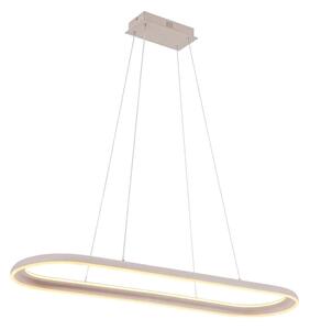 LED Lustr na lanku CASHMERE LED/80W/230V 30x100 cm béžová