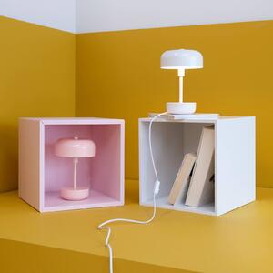 Stolní lampa LED Dyberg Larsen Haipot, dobíjecí baterie, růžová
