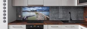 Panel do kuchyně Dřevěný most pksh-68963290
