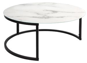Elegance příruční stolek bílý 80 cm