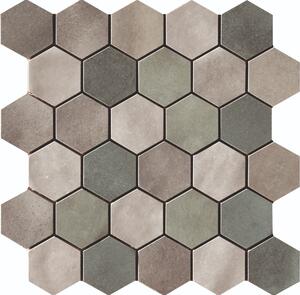 Mozaika Cir Materia Prima mix green hexagon 27x27 cm lesk 10699201