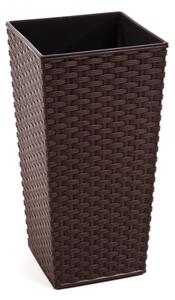 Obal na květník FINEZIA RATTAN plastový 40x40x75cm