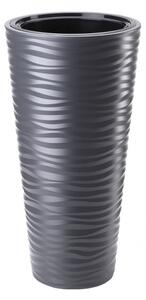 Obal na květník SAHARA SLIM plastový matný d40x79cm