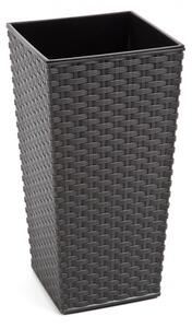 Obal na květník FINEZIA RATTAN plastový 40x40x75cm