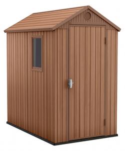 Domek DARWIN zahradní plastový hnědý 2,3m2 1,3x1,8x2,05m
