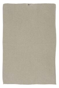 Ib Laursen - pletená bavlněná utěrka Mynte Beige 40x60 cm