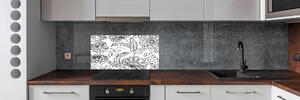 Panel do kuchyně Květinový vzor pksh-69660119