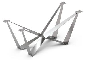 DELIFE Stolová podnož Spider kovová stříbrná pro stolové desky od 220 cm