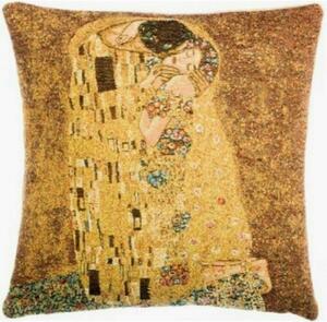 Gobelínový povlak na polštář - Le Baiser by Gustav Klimt