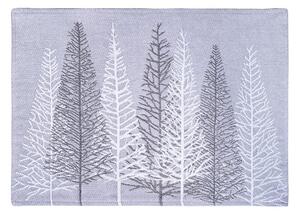 Prostírání MOTIV LUREX stromky šedostříbrná prostírání cca 30 x 45 cm