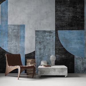 Fototapety Moderní texturovaná abstrakce v černé a modré barvě, Fototapety designové, w07878v1 : uwalls.cz