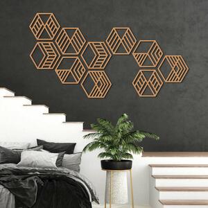 DUBLEZ | Moderní dekorace na zeď - Hexagony (5 ks)