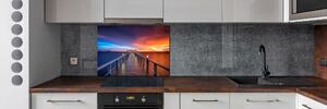 Panel do kuchyně Dřevěný most pksh-70190870