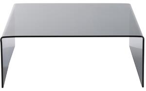 Černý skleněný konferenční stolek J-line Jarred 100 x 100 cm