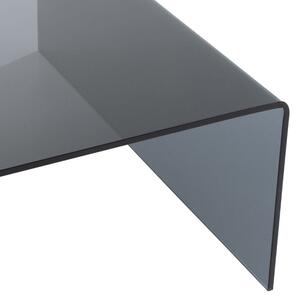Černý skleněný konferenční stolek J-line Jarred 100 x 100 cm