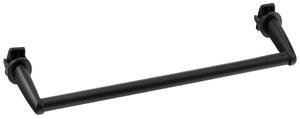 Aqualine Aqualine, Sušák ručníků na topná tělesa 36cm, rovný, černý mat, IDR-40B