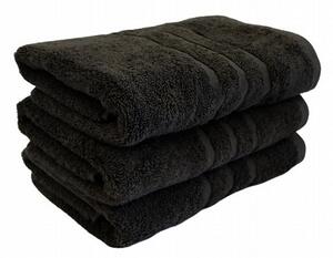 Froté ručník a osuška vysoké kvality. Ručník má rozměr 50x100 cm. Barva je černá