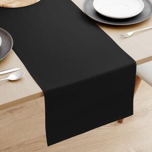 Goldea bavlněný běhoun na stůl - černý 35x120 cm