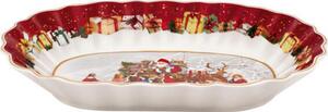 Toy's Fantasy Oválný podnos na cukroví, Santa a děti, 29x19 cm, Villeroy & Boch
