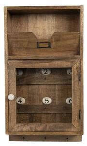 Dřevěná skříňka na klíče Carisa - 25*9*44 cm