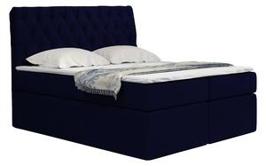 Čalouněná postel JOEY 90x200 cm Odstín látky: Tmavě modrá (Fresh 11) - eTapik