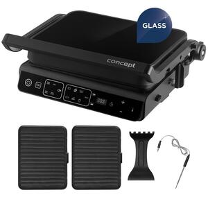 Concept GE3600 kontaktní gril s teplotní sondou Glass