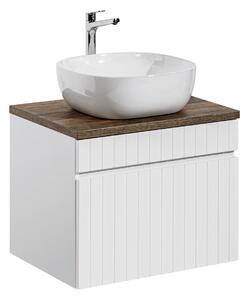 Comad Koupelnová skříňka s deskovým umyvadlem Iconic White 60 bílá matná