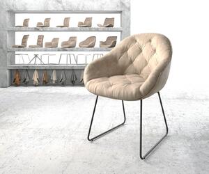 DELIFE Jídelní židle Gaio-Flex béžový vintage černá podnož