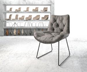 DELIFE Jídelní židle Taimi-Flex šedý vintage tenká podnož černá