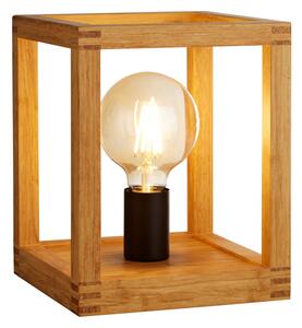 Stolní lampa ze dřeva Searchlight EU54741-1NA