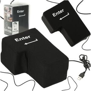 Antistresní polštář Enter klávesa USB - XL