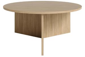 Dubový kulatý nízký konferenční stolek MOJO MINIMAL 60 cm