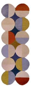 Ručně tkaný vlněný běhoun 80x230 cm Mia Ellipse – Flair Rugs