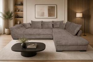 ROHOVÁ SEDAČKA, textil, hnědá P & B - Sedací soupravy, Online Only
