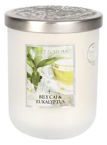 Velká svíčka - Bílý čaj a eukalyptus Albi