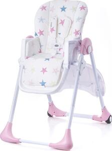 BabyTiger Jídelní židlička - Benji, růžová