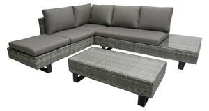 TERASOVÁ SEDACÍ SOUPRAVA 3dílné, kov, plast, sklo, textil Gardenson - Online Only zahradní nábytek, Online Only