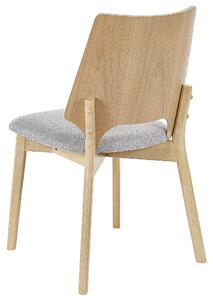 Jídelní židle Sada 2 ks Světlé dřevo ABEE
