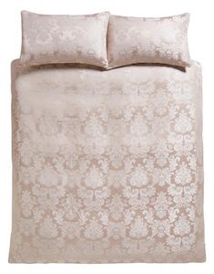 Béžové damaškové povlečení na dvoulůžko/prodloužené 230x220 cm Damask Jacquard – Catherine Lansfield