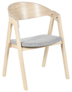 Jídelní židle Sada 2 ks Světlé dřevo YUBA