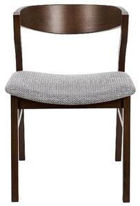Jídelní židle Sada 2 ks Tmavé dřevo MAROA
