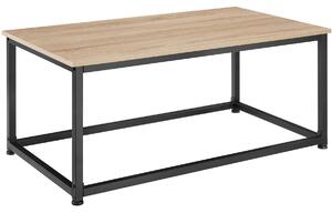 Tectake 404450 konferenční stolek lynch 100x55x45,5cm - industrial světlé dřevo, dub sonoma