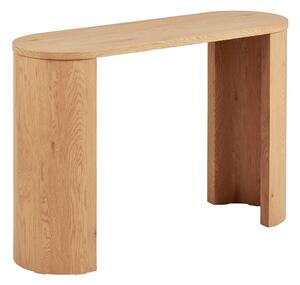 Konzolový stolek v dekoru dubu v přírodní barvě 38x114 cm Bibione – House Nordic