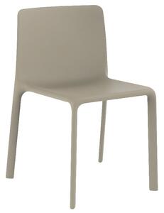 VONDOM Béžová plastová jídelní židle KES