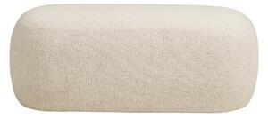 Béžová lavice z textilie bouclé Blossomville – House Nordic