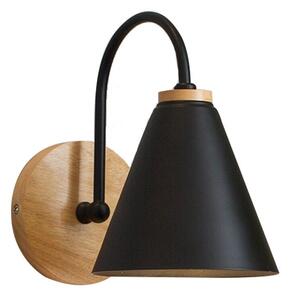 Toolight, nástěnná lampa FOREST 1xE27 APP932-1W, černá-hnědá, OSW-03856