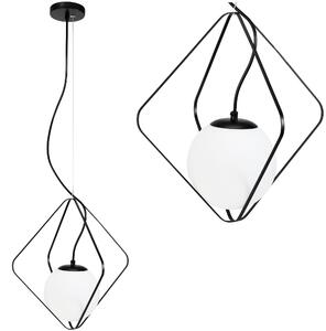 Toolight, stropní svítidlo 1xE27 APP1018-1CP, černá-bílá, OSW-09474