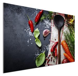 Skleněný panel do kuchynské linky Ingredience pksh-73254756