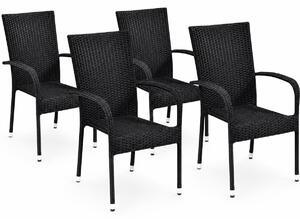 Set zahradních ratanových křesel Paris, 4 ks, 4 křesla