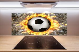 Panel do kuchyně Hořící fotbalový míč pksh-73632550
